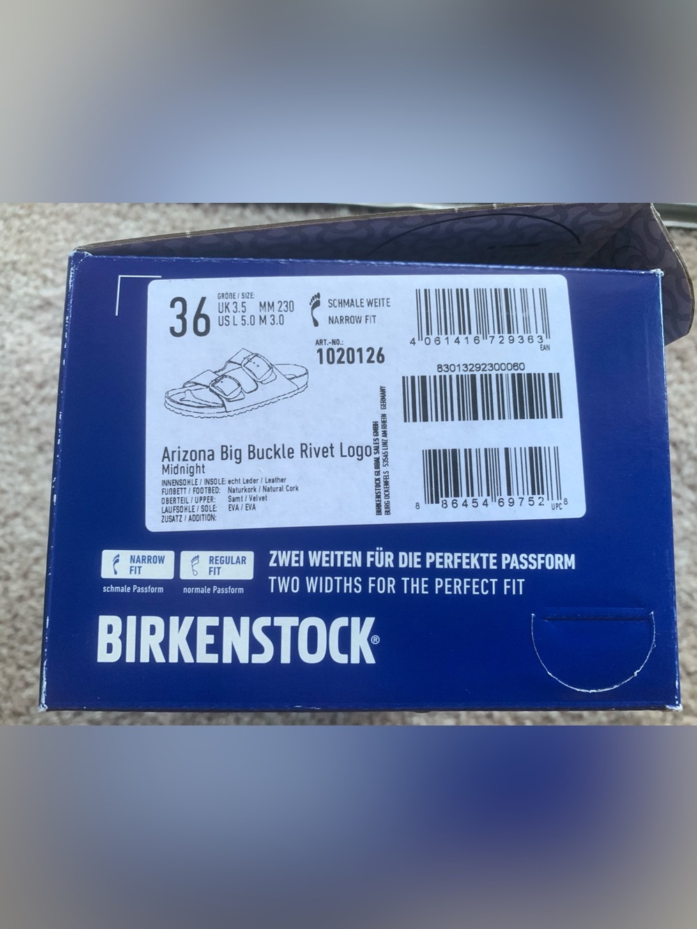 NWT Birkenstock Arizona Big Buckle Rivet Logo - Picture 6 of 6